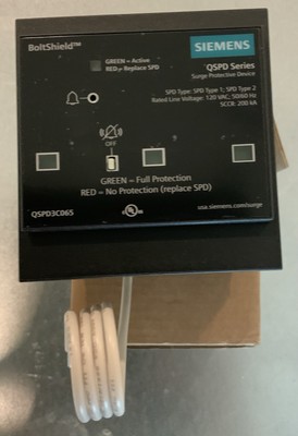 SIEMENS QSPD3C065 Surge Protector Device 3-Pole 208Y/120V