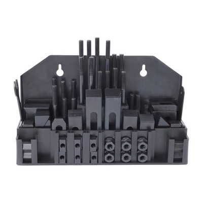 60 Piece 7/16'' T-Slot Clamping Kit 3/8''-16 Thread Complete Set