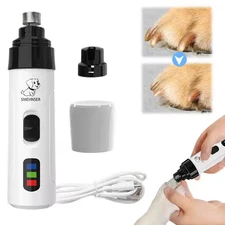Electric Dog Nail Grinder Portable Pet Cat Trimmer Files Grooming Clipper Cutter