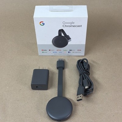 Google Chromecast 3rd Gen GA00439-US 1080p Streaming Media Player Tested Works