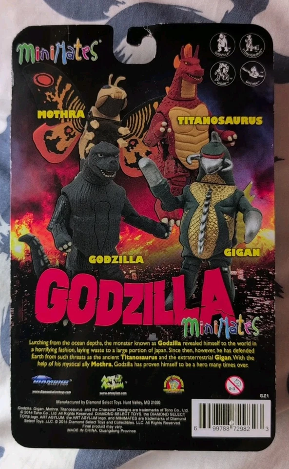 JUEGO GODZILLA MINIMATES - Godzilla, Mothra, Gigan, titanosaurus - EXCELENTE ESTADO Foto 2 de 4