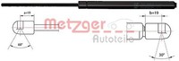 Gasfeder Motorhaube Metzger 2110453 FÜR VW Gasdruckfeder KlappendÄMpfer