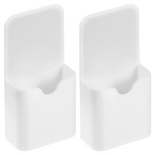 Magnetic Pen Holder for Refrigerator, 2 Pack 120x57mm Dry Erase Organizer White