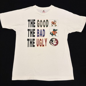 T-shirt Vintage Miami Hurricanes 1989 – Salem NFL, Taille XL, Gris, Stock Neuf