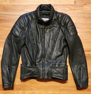 Men's First Gear Hein Gericke Armored Padded Leather Motorcycle Jacket Size 42