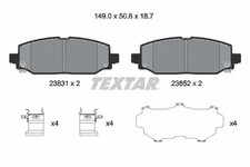 Bremsbeläge 2383101 TEXTAR für JEEP WRANGLER IV