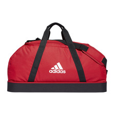 Adidas TIRO Duffle Bag Sporttasche Rot Schwarz Fussball Sport Bodenfach Tasche