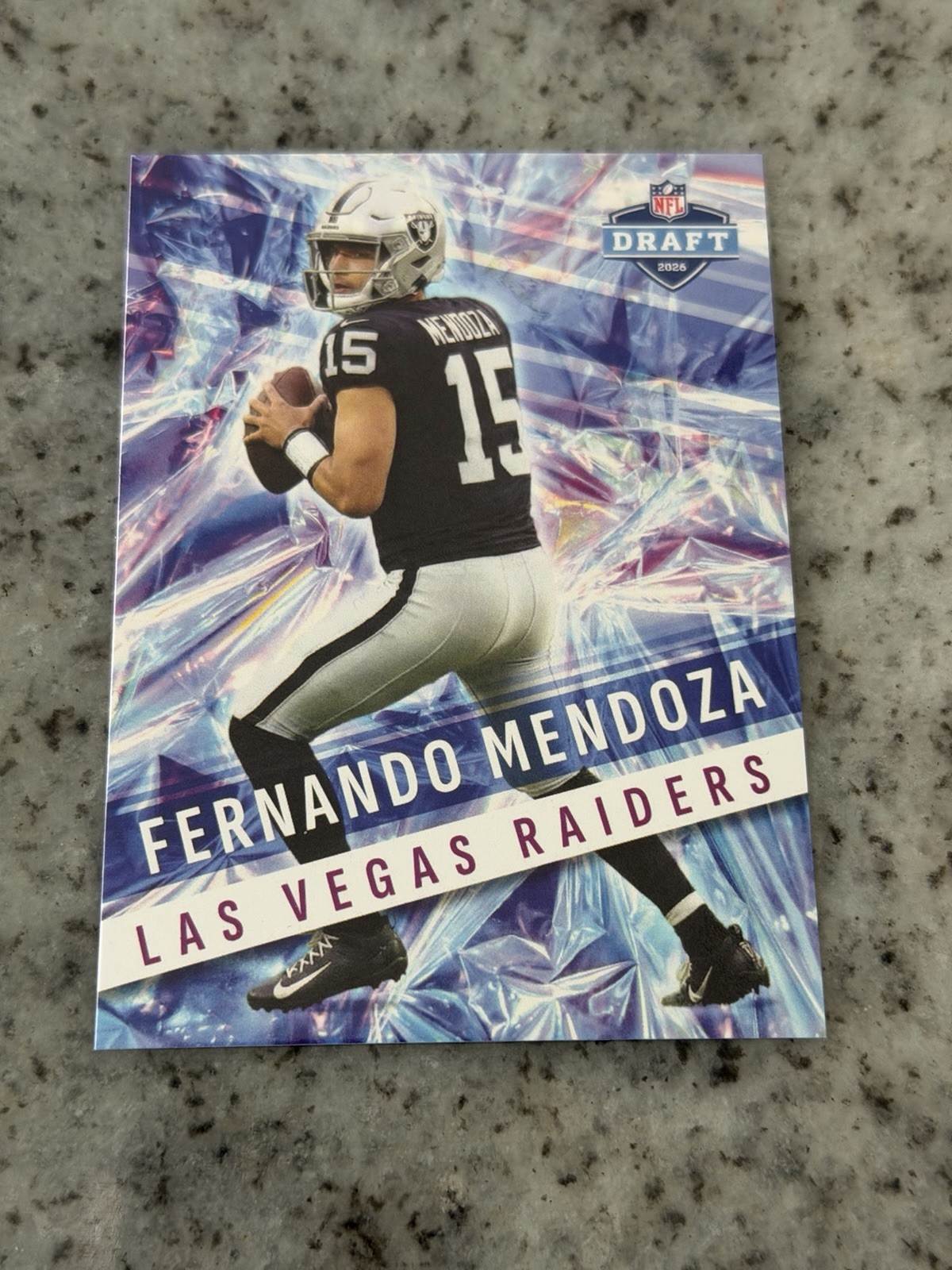 FERNANDO MENDOZA RC #15 Las Vegas Raiders 2026 NFL Draft 🔥