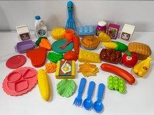 Play Food Lot For Pretend Play Kitchen Mixed Name Brand Includes Some Dishes