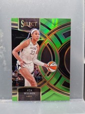 A'JA WILSON 2024 Panini Select WNBA NEON GREEN Prizm # 8/75
