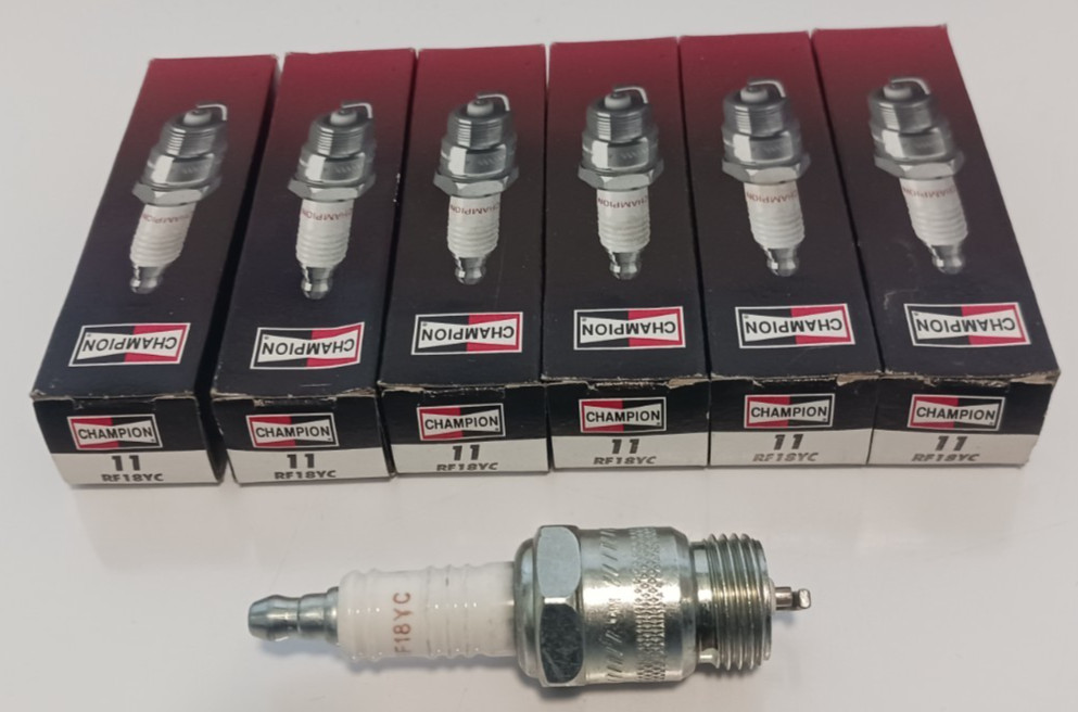 6X CHAMPION COPPER PLUS VINTAGE SPARK PLUGS 11 NOS RF18YC FREE SHIPPING