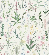 Self Adhesive Colorful Botanical Floral Contact Paper Shelf Liner Peel and St...