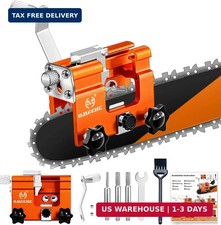 Chainsaw Sharpener Jig Kit, Portable Chainsaw Sharpening Tool with 3 Stungsten G