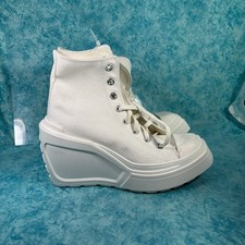 Converse Chuck 70 De Luxe Wedge Women  s Retro White High Top Shoes Size 8