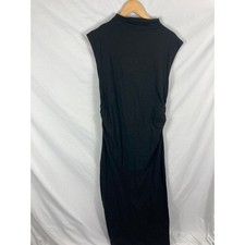 NWT ASOS High Neck Sleeveless Maxi Dress Black Size 14