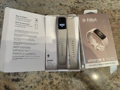 Fitbit Charge 5 Activity Tracker - Lunar White/Soft Gold Stainless Steel