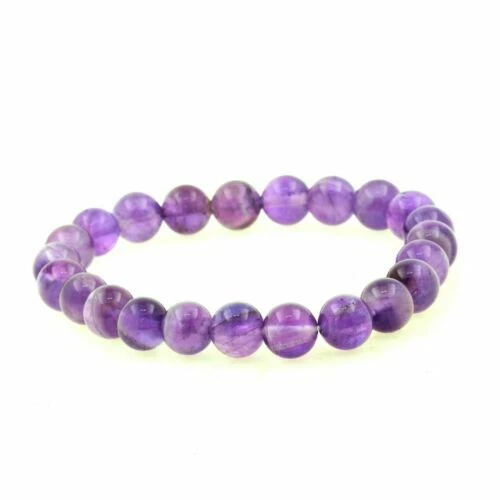 Bracciali di bigiotteria d'argento di pietra principale ametista