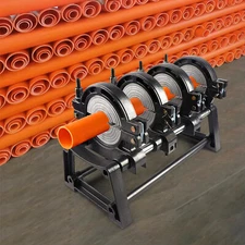 Manual Piping Pipe Fusion Welder 4 Clamps HDPE PP PE Butt Fusion Welding Machine