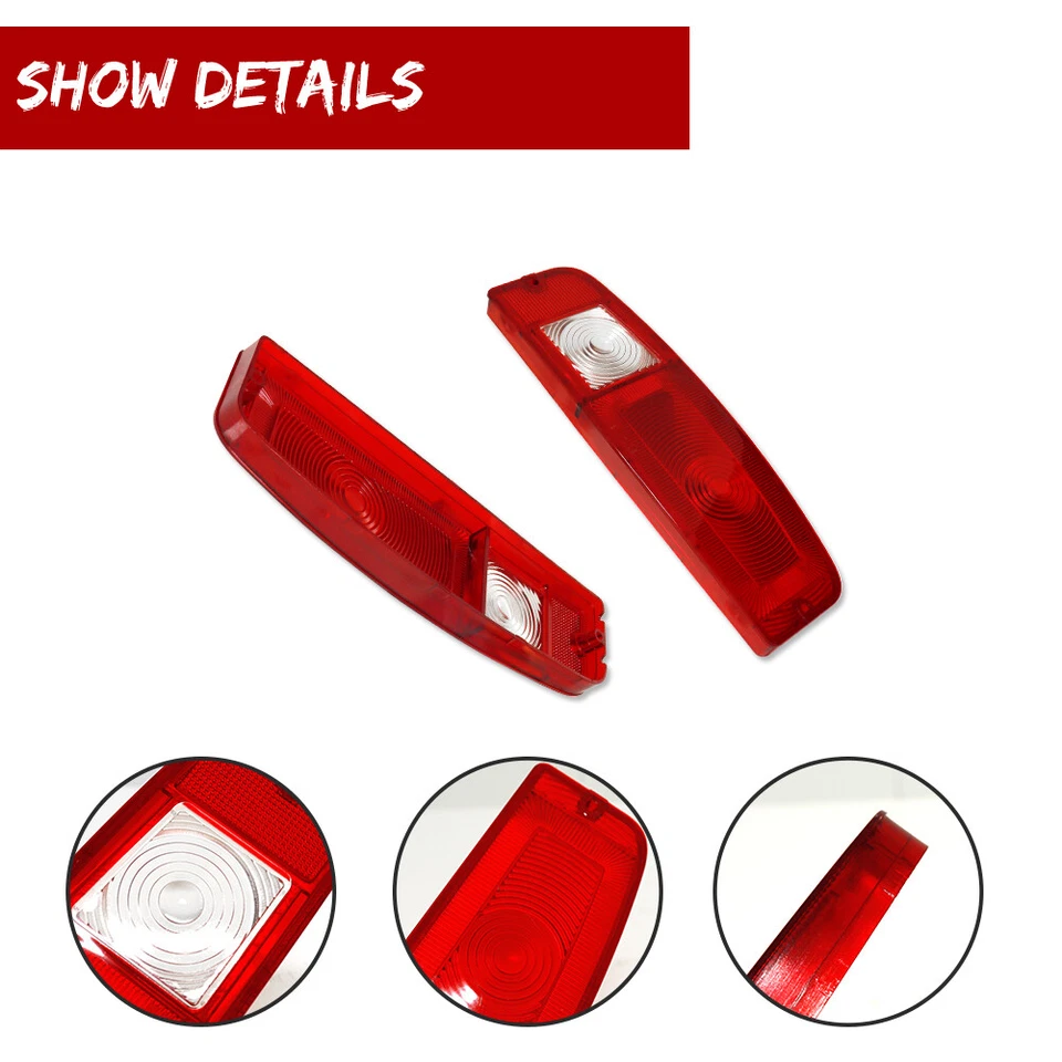 Juego de pares de lentes traseras para camioneta Ford F100/250/350/E100/E200 1967-1972 Foto 2 de 4