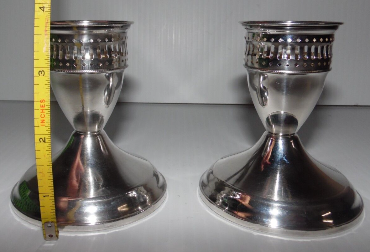DUCHIN CREATION WEIGHTED STERLING SILVER CANDLE STICKS (this is a