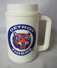 Vintage Detroit Tigers Thermos Mug—Mr. Pure Orange Drink—NICE