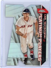 2021 Topps Chrome Update Carl Yastrzemski Red Sox Platinum Die Cut Card #CPDC-37