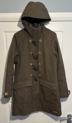 Merrell Damen Opti-Warm grün Dufflecoat mit Kapuze Größe Small