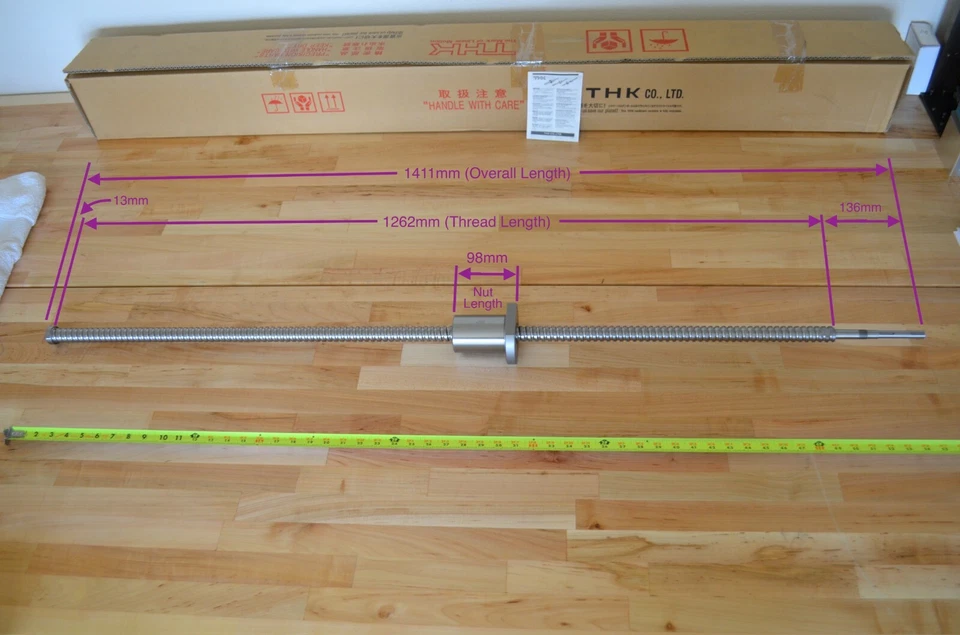 Nuevo en Caja THK BTK2510V-5.3ZZ+1411LC7T Tornillo Bola Laminada 25mm Diámetro x 10mm Plomo Foto 3 de 4