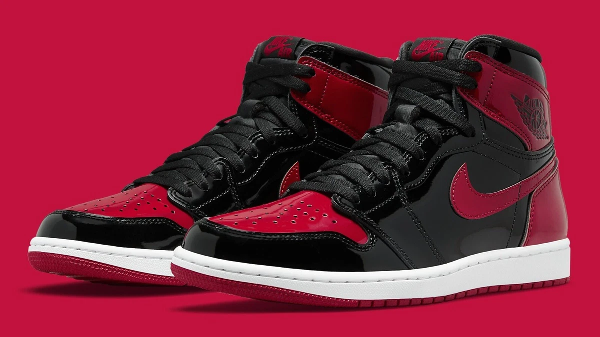 Nike Air Jordan 1 Retro High “Patent Bred” GS Size 7Y NEW | eBay