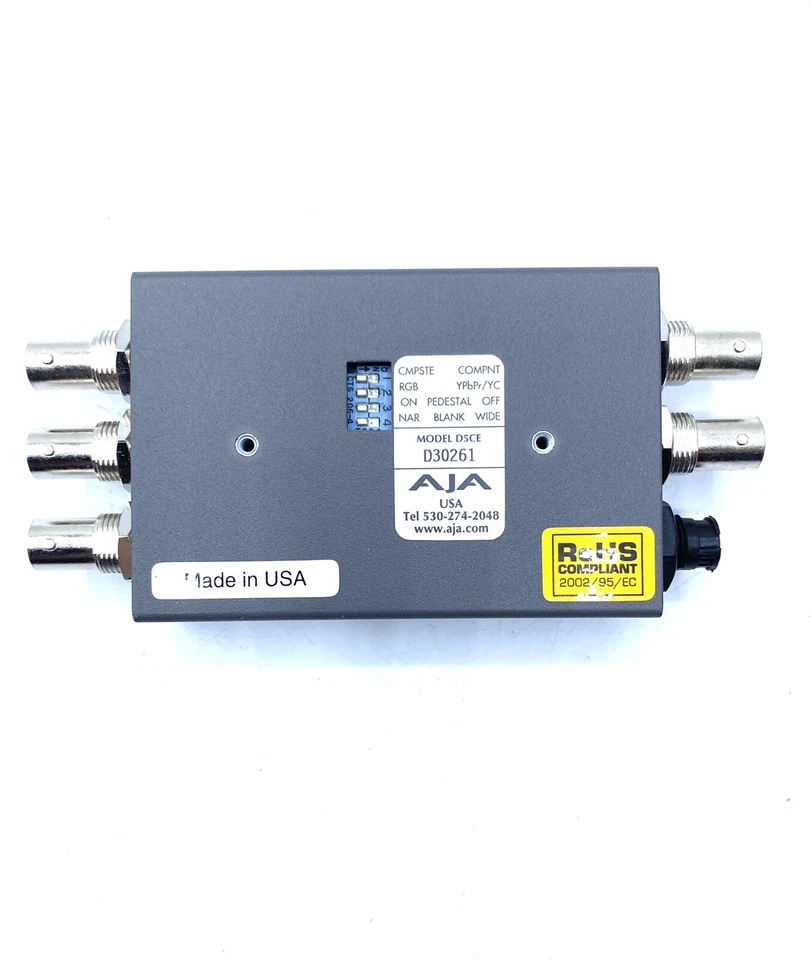 New AJA Serial Digital Encoder D5CE D30261 Free Shipping - Image 4 of 4