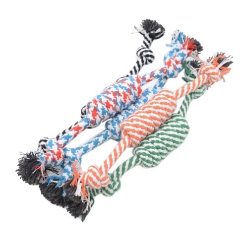 25cm Puppy Chew Cotton Rope Ball Dog Teeth Grinding Rope Relieve