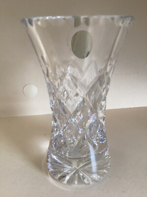Webb Continental, Hand Cut Lead Crystal Bud Vase, Czechoslovakia