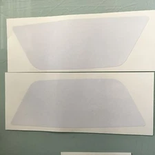 88 TRX250R rear fender number plate repro WHITE decals 1988 TRX 250R Fourtrax