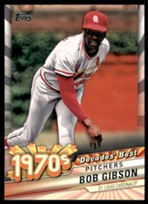 2020 Topps Baseball #DB-31 Bob Gibson Decades' Best