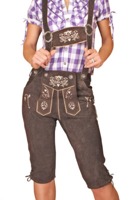 12 x Damen Lederhosen Kleiderpaket Posten Konvolut Gr. 32 34 Engelleiter AVK26