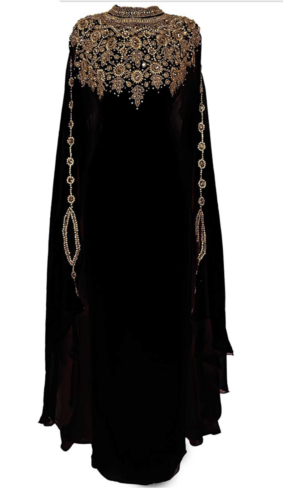 MOROCCAN DUBAI KAFTANS ABAYA DRESS VERY FANCY LONG GOWN MS10199 Image