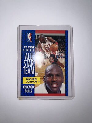 Michael Jordan Fleer 1991 All-Star Team Card #211 Rare | eBay