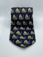 Vtg Mens Pierre Cardin Paris 100 Silk Tie Dog Arstema Nuovo Style Cravat