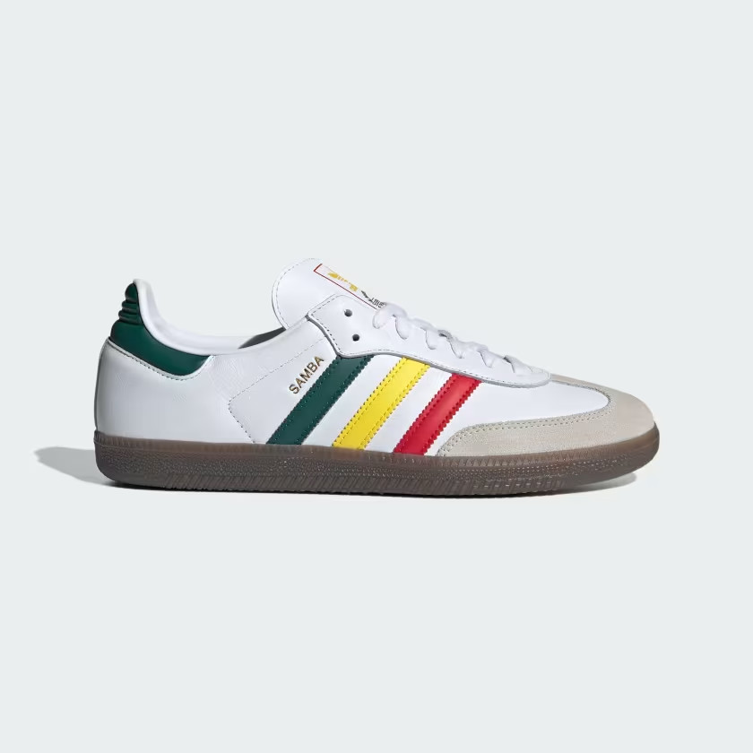 Adidas Originals Samba OG Rasta En Blanco Y Jamaica Talla UK 8