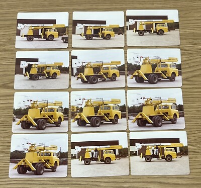 LOT OF (12) 1979 STRATO TOWER TRUCK PHOTOGRAPHS 3.5'' x 4.5'' Bucket Lift Electric