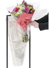 A&A Flower Bouquet Unprinted Clear Cellophane Bags Plastic Sleeve Bag