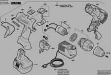 Chargeur Rapide EU 230/7,2-14,4V 1hn°653 Visseuse Sans Fil Bosch PSR 9.6 VE-2