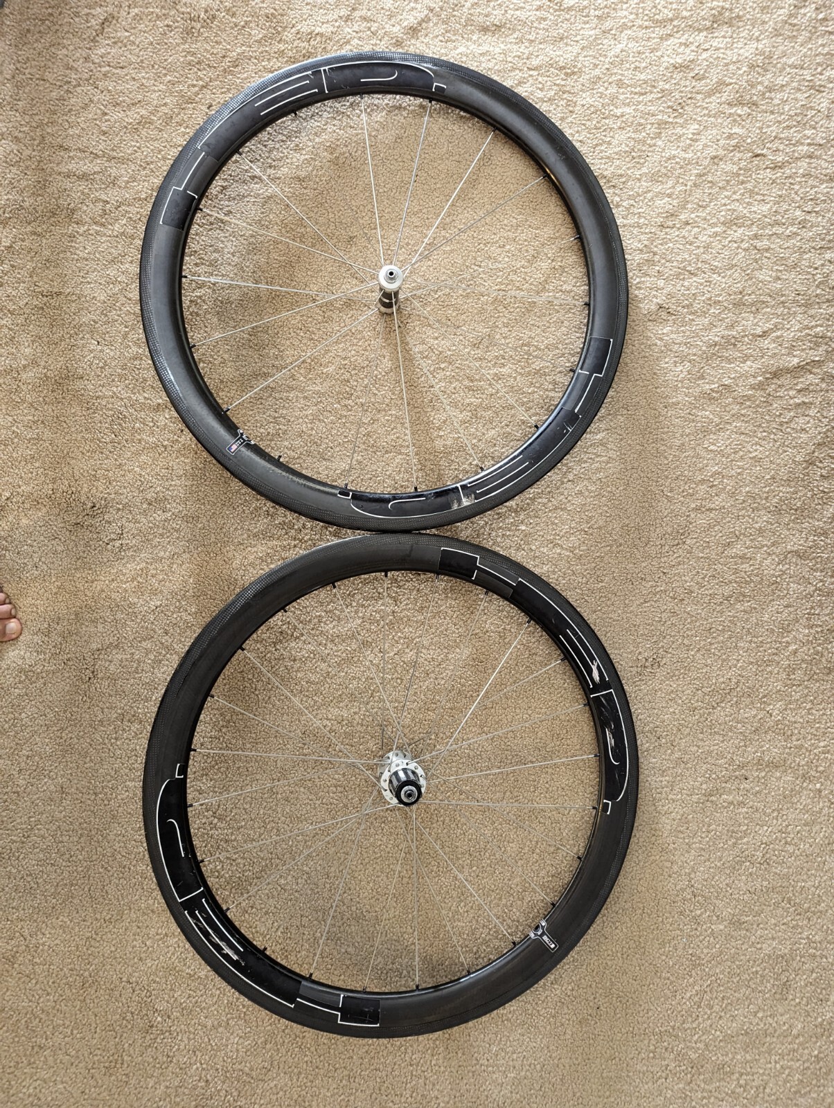 HED Jet 5 SCT Carbon Fiber Rim Brake Road Tubular Wheelset Shimano/SRAM