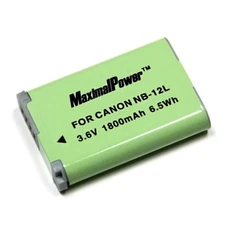 Refuelergy Camera Battery For CANON NB-12L LEGRIA Mini X PowerShot G1X Mark N100