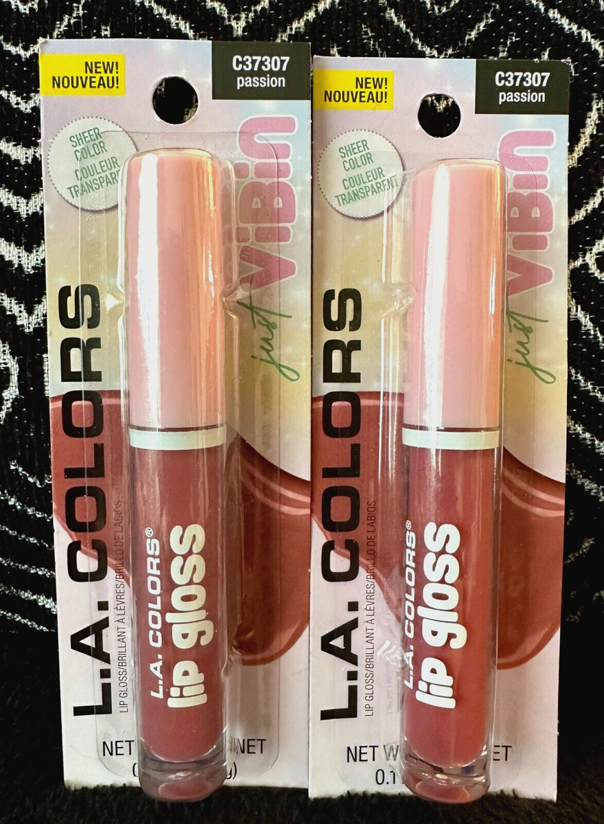 🌺2pk LA COLORS JUST VIBIN PASSION C37307 MOCHA BROWN RICH COLOR
