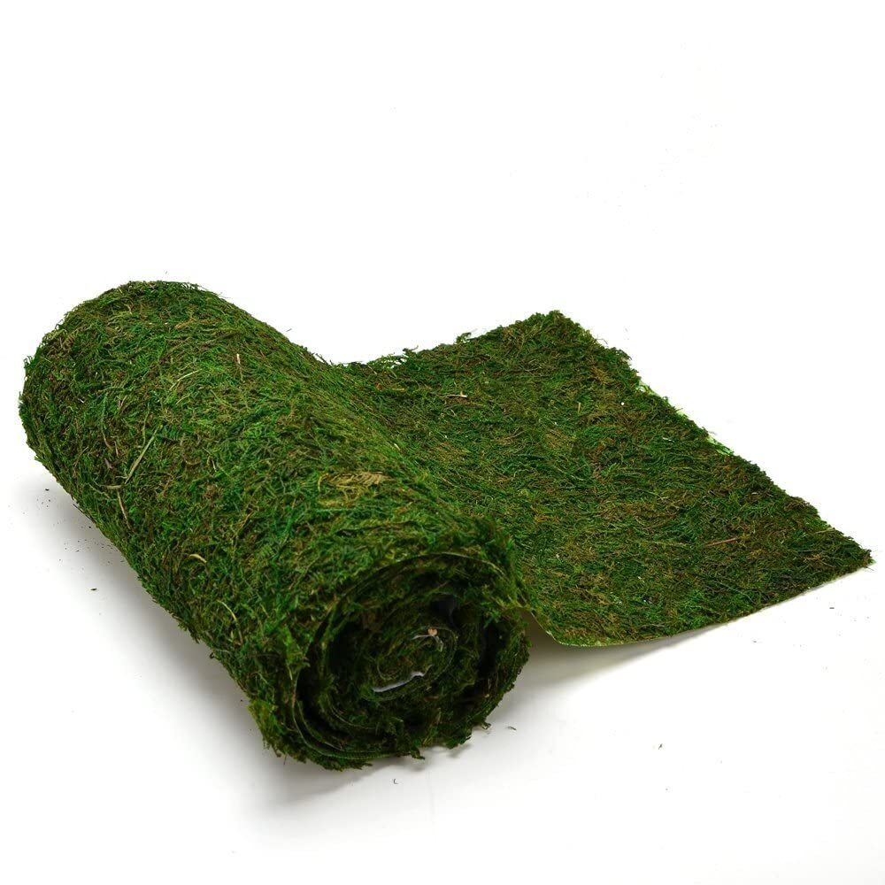 Dried Moss Table Runner for Party Garden Decoration Dark Green 30cm X 180cm  ...