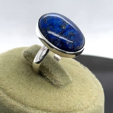 Lapis Lazuli Silver Ring , 925 Sterling Silver Ring ,Handmade Silver Ring