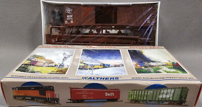 NOS Walthers HO Scale Milwaukee Road 50' DD OB Auto Box Car Kit #MILW 271737