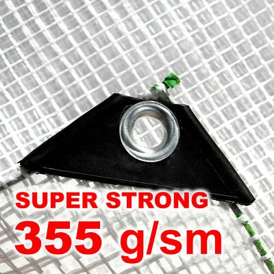 COST WISE TRANSPARENT TARPAULIN SUPER STRONG --- 355g/sm -- Strengthened Waterproof H-Duty