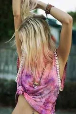 Spell Designs ~ Hanalei Cowrie Sugar Fox Top Tank Small S ~ Vintage Unicorn Flaw